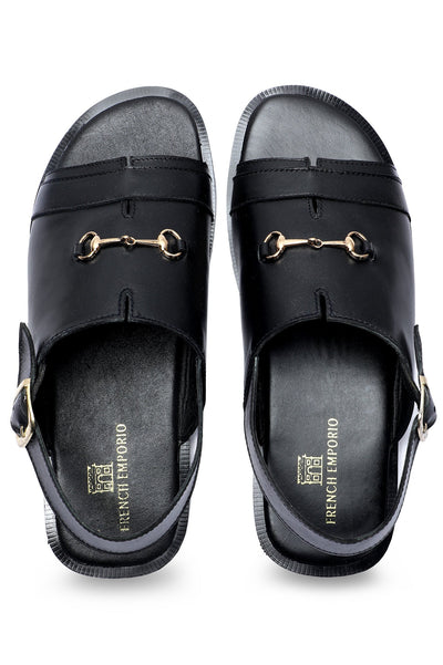 Men Black Sandals for Sale