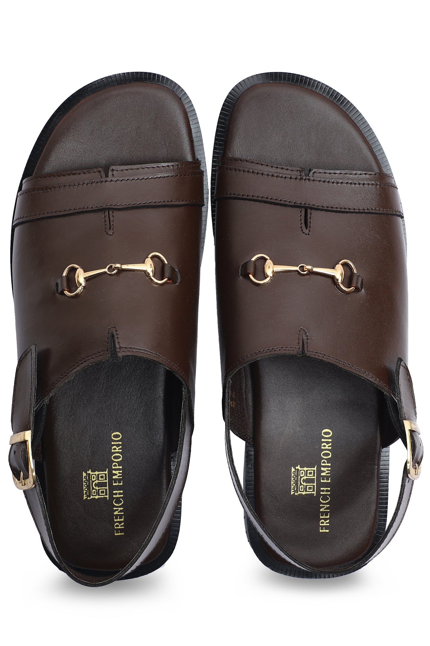 French Emporio Men's Sandal SKU: SLD-0042-COFFEE - Diners