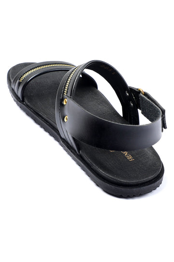 Black Sandal for Men's