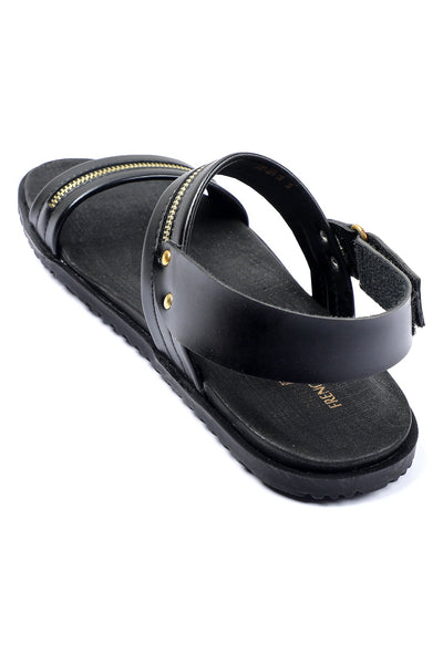 Black Sandal for Men's