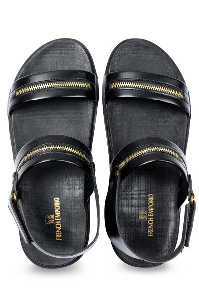 Men Black Sandals