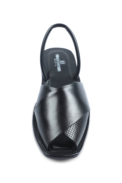 French Emporio Men Sandal In Black SKU: SLD0023-BLACK - Diners