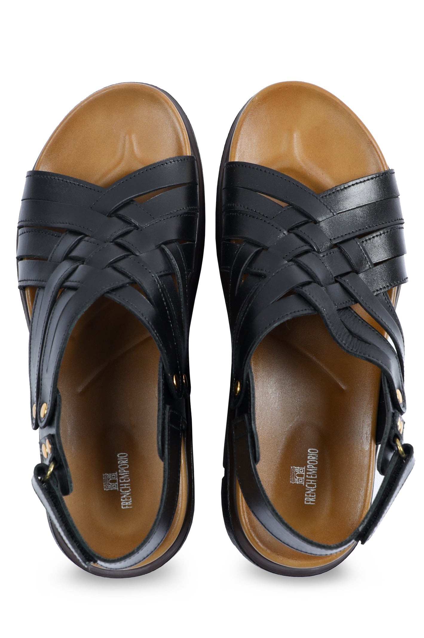 French Emporio Men Sandals SKU: SLD-0029-BLACK - Diners