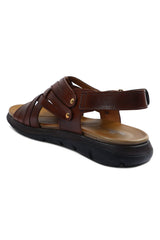 French Emporio Men Sandals SKU: SLD-0029-BROWN - Diners