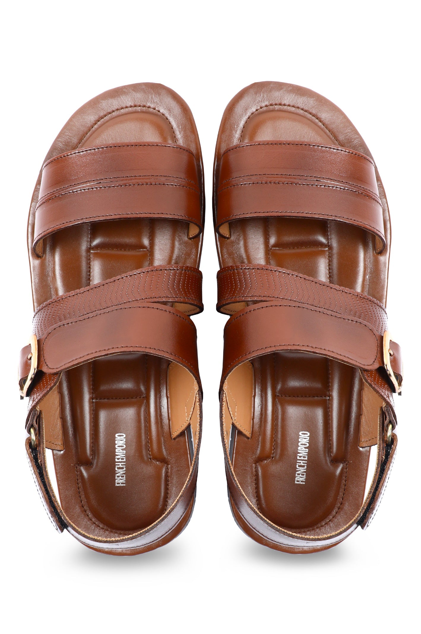 French Emporio Men Sandals SKU: SLD-0031-BROWN - Diners
