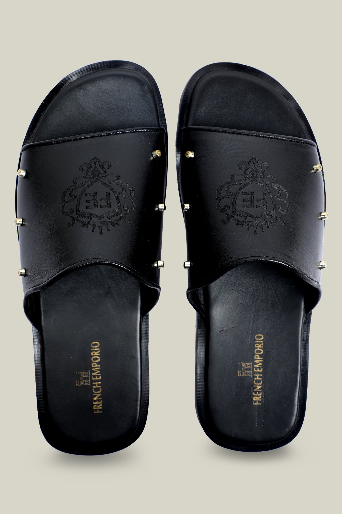 Slippers For Men in Black - Diners