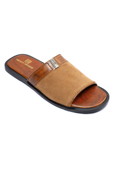 Slippers For Men SKU: SLP-0071-CAMEL - Diners