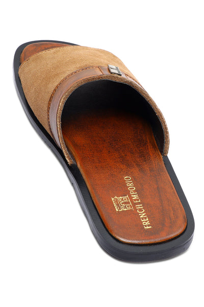Slippers For Men SKU: SLP-0071-CAMEL - Diners