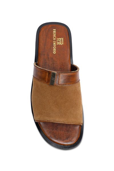 Slippers For Men SKU: SLP-0071-CAMEL - Diners