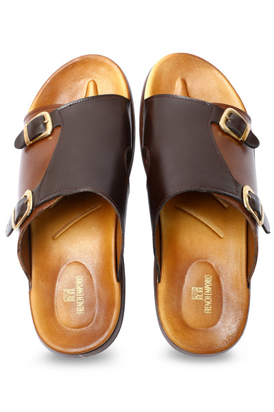 Slippers For Men SKU: SLP-0074-BROWN - Diners