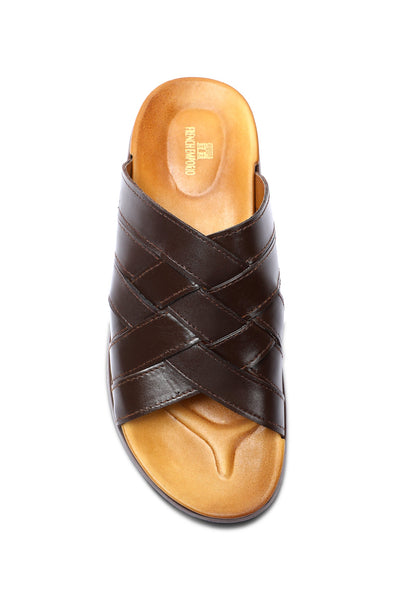 Slippers For Men SKU: SLP-0076-COFFEE - Diners