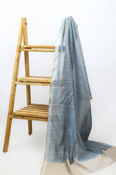 Ladies Stoles/Dupatta SKU: WD0171-STEEL GREY - Diners