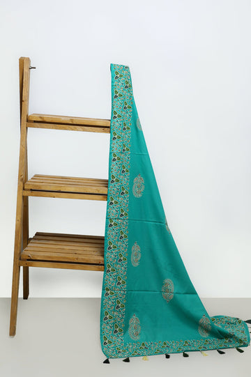 Ladies Stoles/Dupatta SKU: WD0181-C-GREEN - Diners