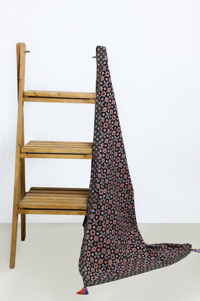 Ladies Stoles/Dupatta SKU: WD0182-BLACK - Diners