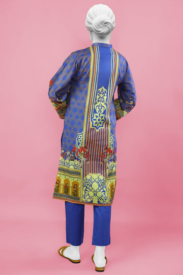 2PC Cambric Blue Stitched Suit - Diners