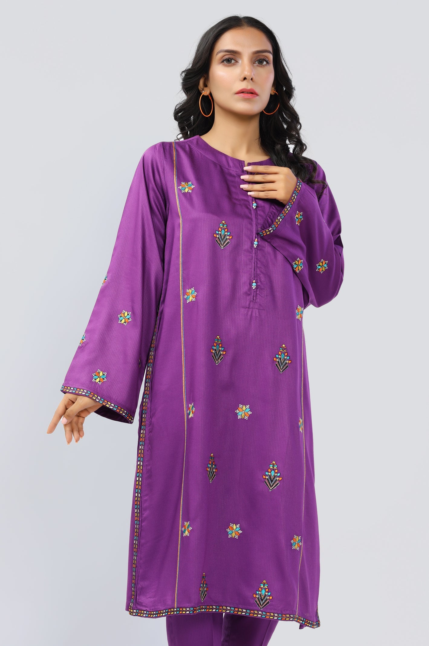 Women Stitched Kurti with Trouser - Diners