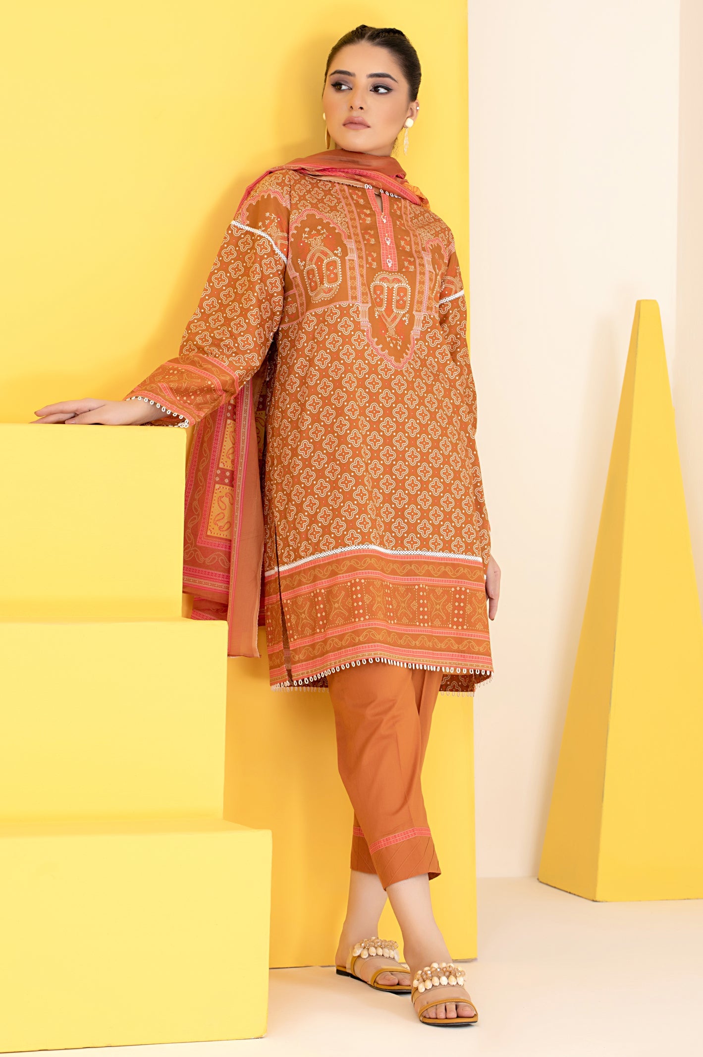 Women Stitched Kurti with Dupatta - Diners