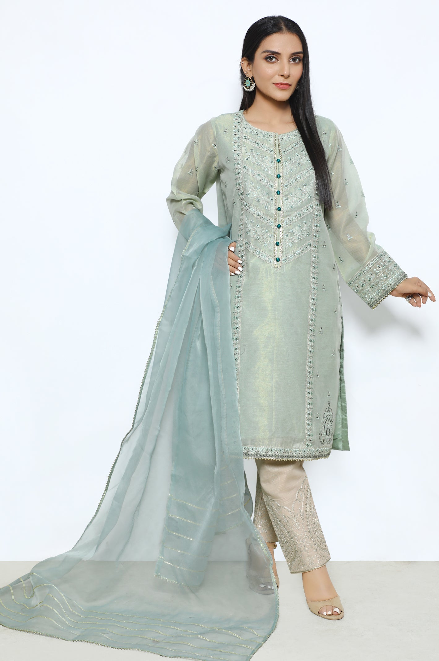 Women Stitched Kurti with Dupatta - Diners