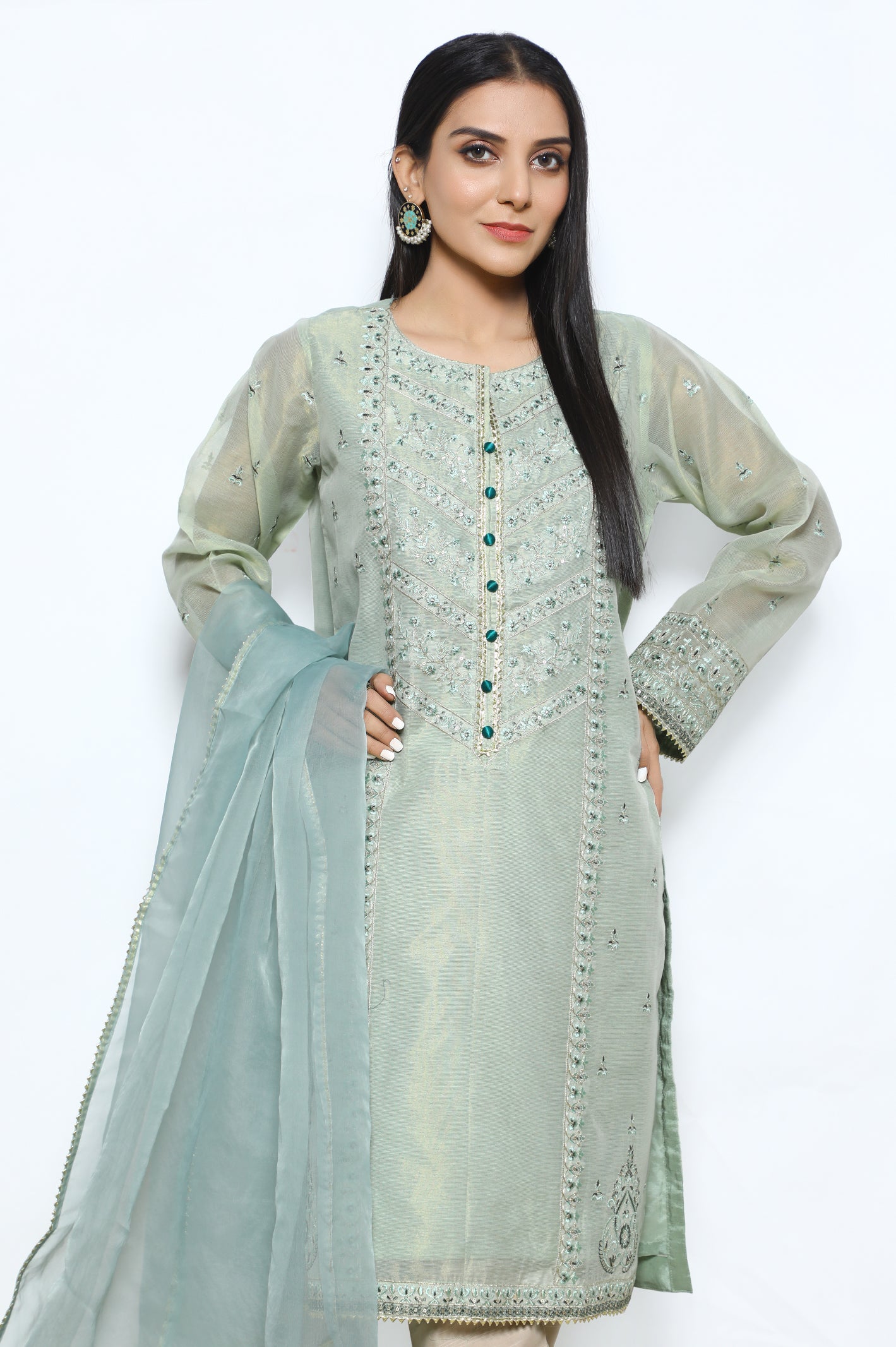 Women Stitched Kurti with Dupatta - Diners