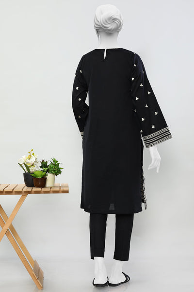 2PC Cambric Black Stitched Suit - Diners