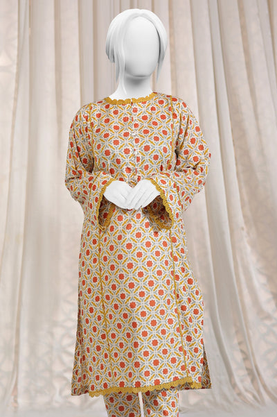 2PC Printed Lawn Fawn Suit - Diners