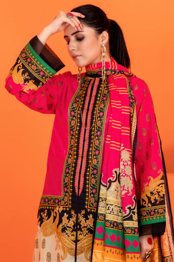 Women Stitched 3 Pcs Kurti SKU: WK30040-PINK - Diners