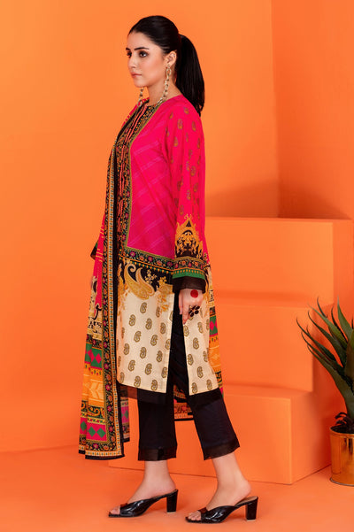 Women Stitched 3 Pcs Kurti SKU: WK30040-PINK - Diners