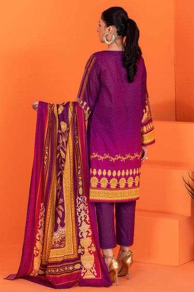 Women Stitched 3 Pcs Kurti SKU: WK30043-PURPLE - Diners