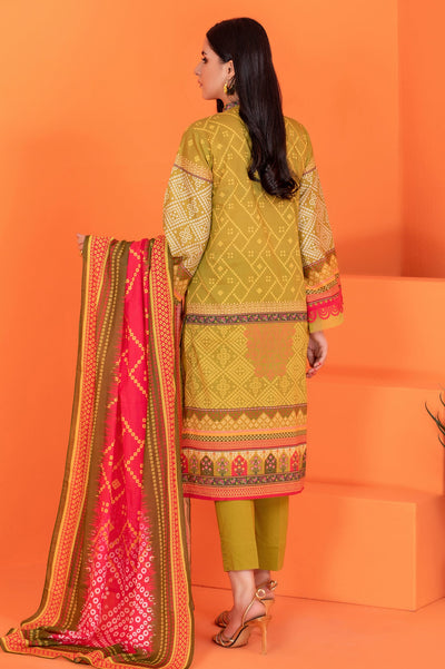 Women Stitched 3 Pcs Kurti SKU: WK30044-GREEN - Diners