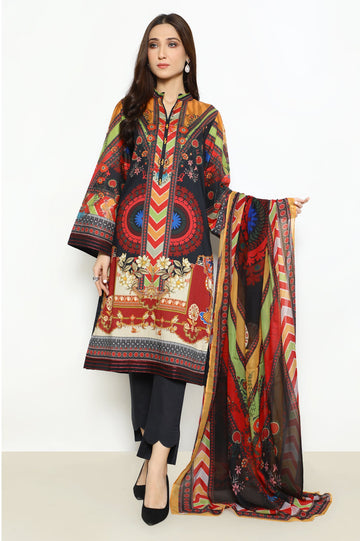 Women Stitched 3 Pcs Suit - Diners