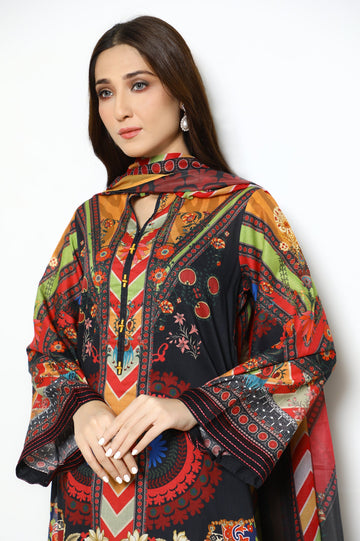 Women Stitched 3 Pcs Suit - Diners