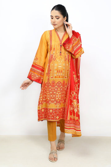 Women Stitched 3 Pcs Suit - Diners