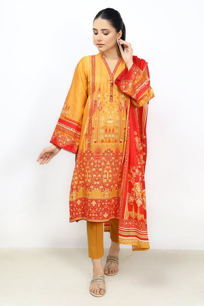 Women Stitched 3 Pcs Suit - Diners