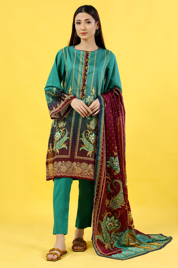 Women Stitched 3 Pcs Suit - Diners