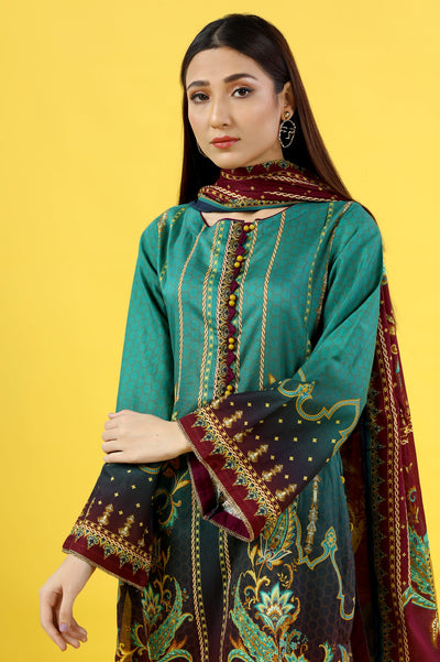 Women Stitched 3 Pcs Suit - Diners