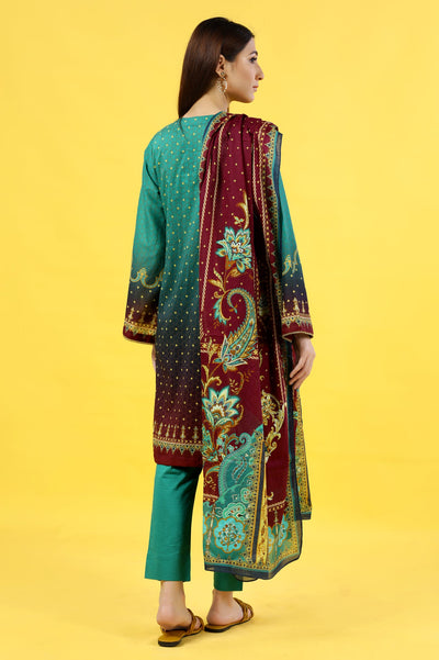 Women Stitched 3 Pcs Suit - Diners