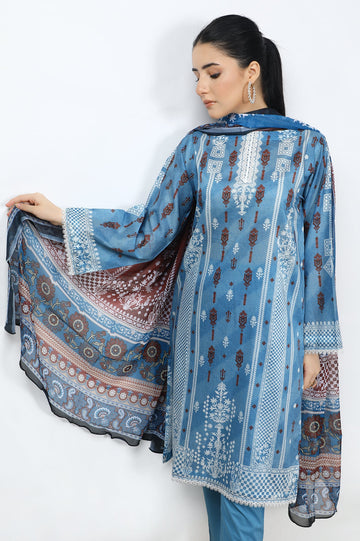 Women Stitched 3 Pcs Suit - Diners