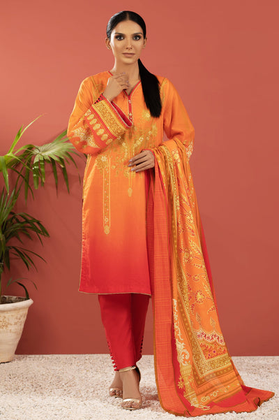 Women Stitched 3 Pcs Suit - Diners