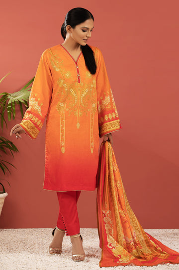 Women Stitched 3 Pcs Suit - Diners