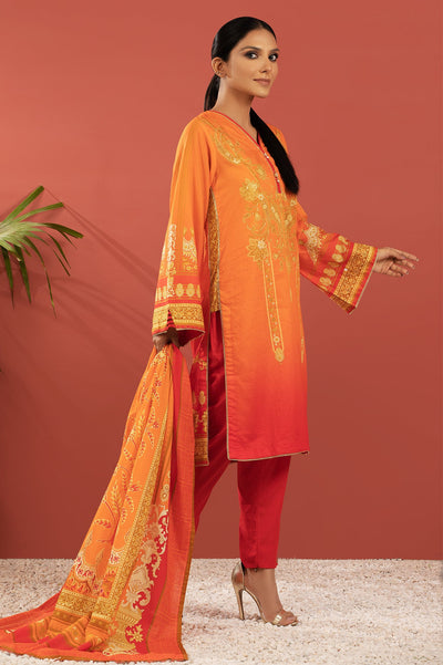 Women Stitched 3 Pcs Suit - Diners