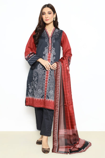 Women Stitched 3 Pcs Suit - Diners