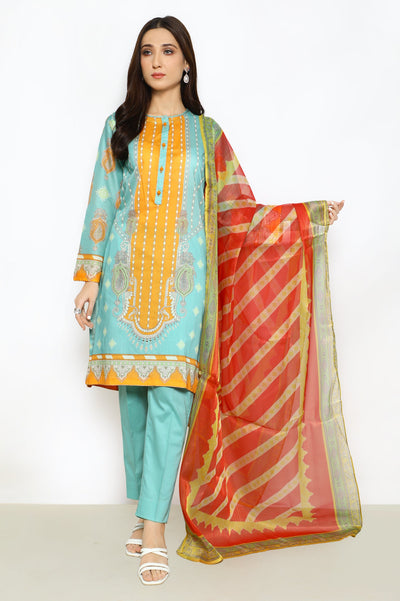 Women Stitched 3 Pcs Suit - Diners
