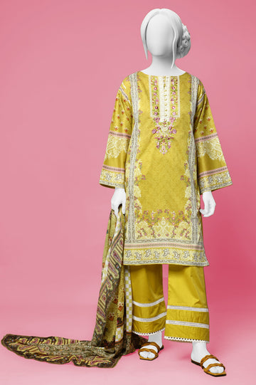 Women Stitched 3 Pcs Suit - Diners