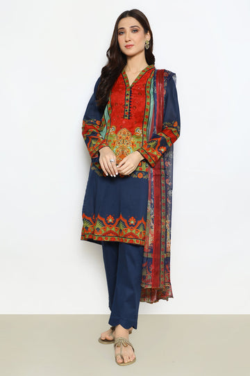 Women Stitched 3 Pcs Suit - Diners