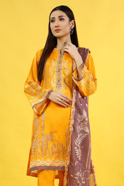 Women Stitched 3 Pcs Suit - Diners