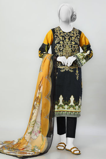 Women Stitched 3 Pcs Suit - Diners