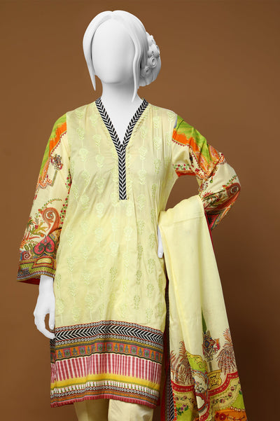 Women Stitched 3 Pcs Suit - Diners