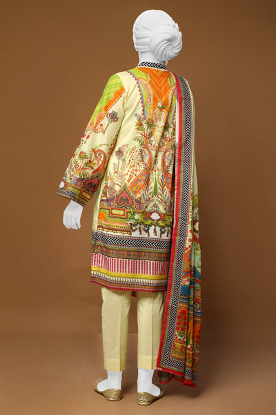 Women Stitched 3 Pcs Suit - Diners