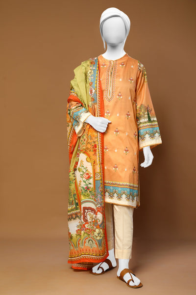 Women Stitched 3 Pcs Suit - Diners