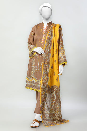 Women Stitched 3 Pcs Suit - Diners